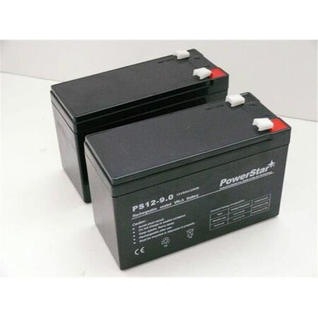 Powerstar PowerStar PS12-9-POWERSTAR-2PACK107 9Ah High Rate Battery for E-Zip Scooter 400 500 650 750 PS12-9-POWERSTAR-2PACK107
